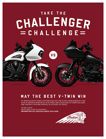 "May the best V-twin win." (Graphic: Indian Motorcycle)