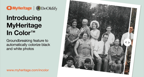 MyHeritage presenta una funzionalità rivoluzionaria per colorare automaticamente foto in bianco e nero