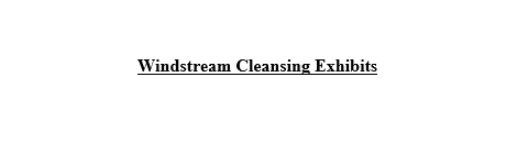 Windstream Cleansing Materials