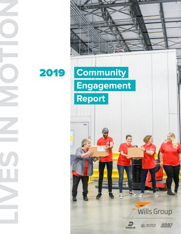 The Wills Group 2019 Community Engagement Report is available for download at willsgroup.com/community. (Graphic: Business Wire)