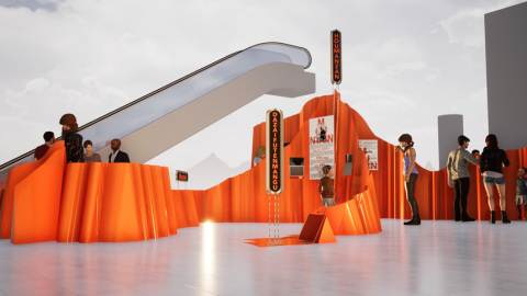 thumbnail Exhibition image at International Terminal Building 2F Plaza, Fukuoka Airport (Photo: Business Wire)