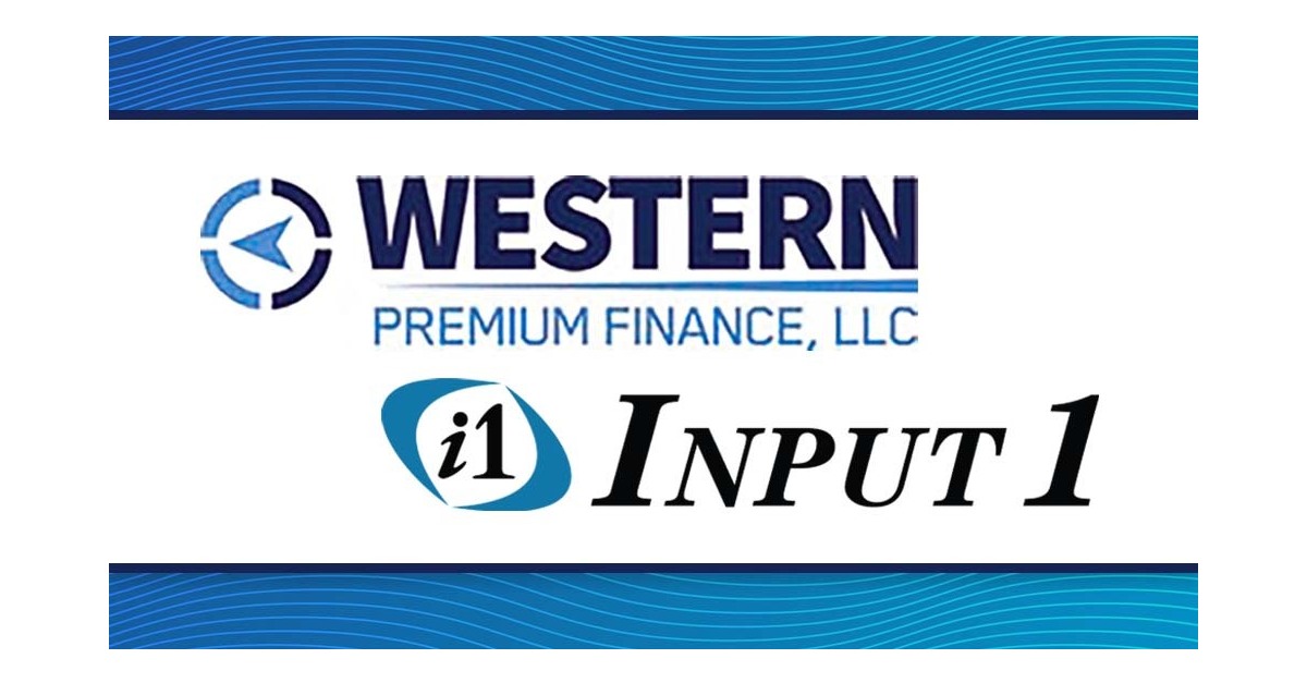 Western Premium Finance Selects Input 1’s Digital Billing and Payments System (PBS) to Deliver a