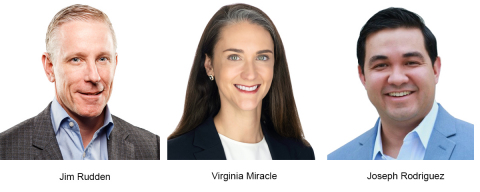 Jim Rudden, Virginia Miracle, Joseph Rodriguez (Photo: Business Wire)
