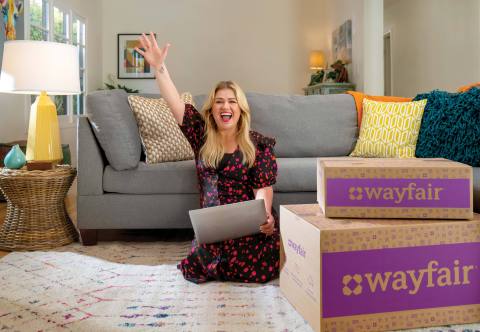 Wayfair partners with Kelly Clarkson to inspire shoppers to create homes they love. (Photo: Business Wire)