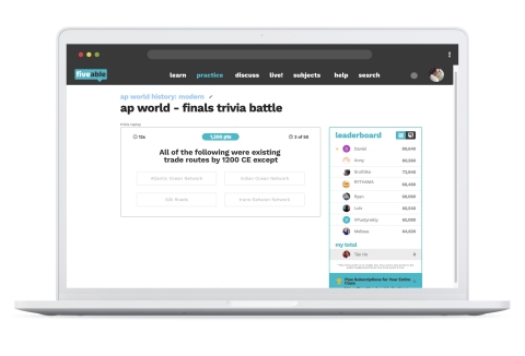 Fiveable Trivia Battle (Photo: Business Wire)