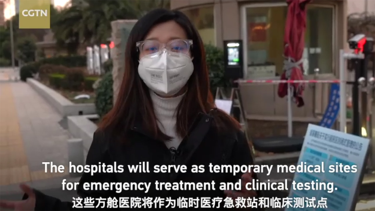 Two coronavirus patients' stories in a Wuhan makeshift hospital//CGTN Video.