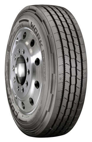 The WORK Series All Steel All Position tire is an all-position, steel-belted tire designed for the steer position. The tire can also be used as a drive tire for those running in operations where extra traction isn’t required. (Photo: Business Wire)