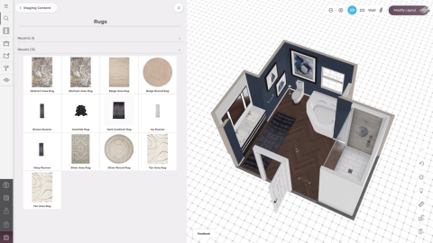 Powered by the Marxent® 3D Room Planner (seen here), Social Rooms™ makes it easy for marketers to design interior scenes, then post beautiful, fully rendered images to Pinterest, Instagram, Facebook, and other social media channels. (Photo: Business Wire)