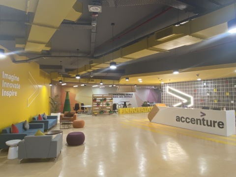 A look inside the Accenture Innovation Hub in Pune (Photo: Business Wire)