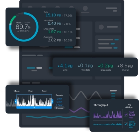 Qumulo Hybrid File Software v3 User Interface (Photo: Business Wire)