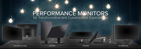 ViewSonic monitors offer a variety of resolutions, features, and connectivity options to ensure maximum flexibility and productivity. (Graphic: Business Wire)
