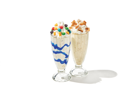 The Cereal Pancakes & Shakes menu is available now through April 12, and includes two limited-time milkshakes – a Cap’n Crunch’s Crunch Berries® Milkshake and a Cinnamon Toast Crunch™ Milkshake, both blended with premium vanilla ice cream. (Photo: Business Wire)