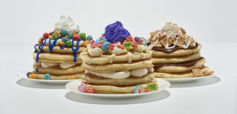 IHOP is serving up that ‘Saturday morning feeling’ with a new, limited-time Cereal Pancakes & Shakes menu, featuring Cinnamon Toast Crunch™ Pancakes, Cap’n Crunch’s Crunch Berries® Pancakes and Fruity Lucky Charms™ Pancakes. (Photo: Business Wire)