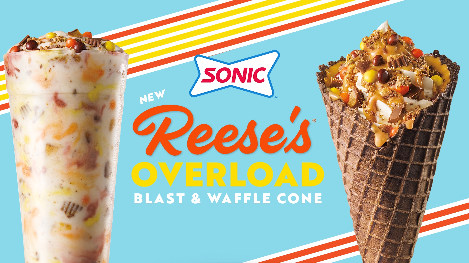SONIC Launches Reese’s Overload Waffle Cone and Blast, Taking the