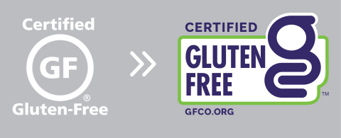 Old to new GFCO certification mark (Graphic: Business Wire)