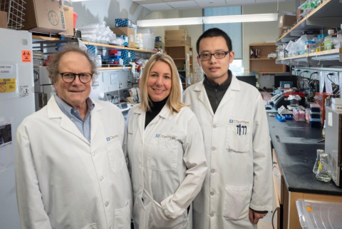 Michael Barish, Ph.D. (Left), Christine Brown, Ph.D. (Center), Dongrui Wang (Right) (Photo: Business Wire)
