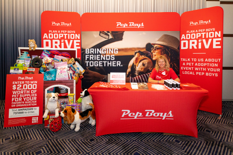 Conallee Moss, regional HR manager, Pep Boys, recently helped launch the Pep Boys partnership with American Pets Alive! at the organization’s recent educational conference in Austin, Texas. Pep Boys is also launching a national program that supports local pet adoption agencies utilizing their community’s location for critical, in-market pet adoption or companion pet matching events. (Photo: Business Wire)