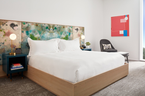 Guestroom at Quirk Hotel Charlottesville. (Photo: Business Wire)