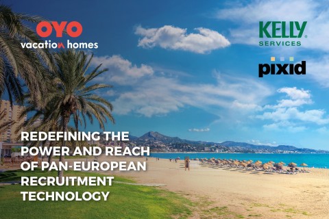 Kelly and Pixid provide the ultimate recruitment technology solution for OYO Vacation Homes (Graphic: Business Wire)
