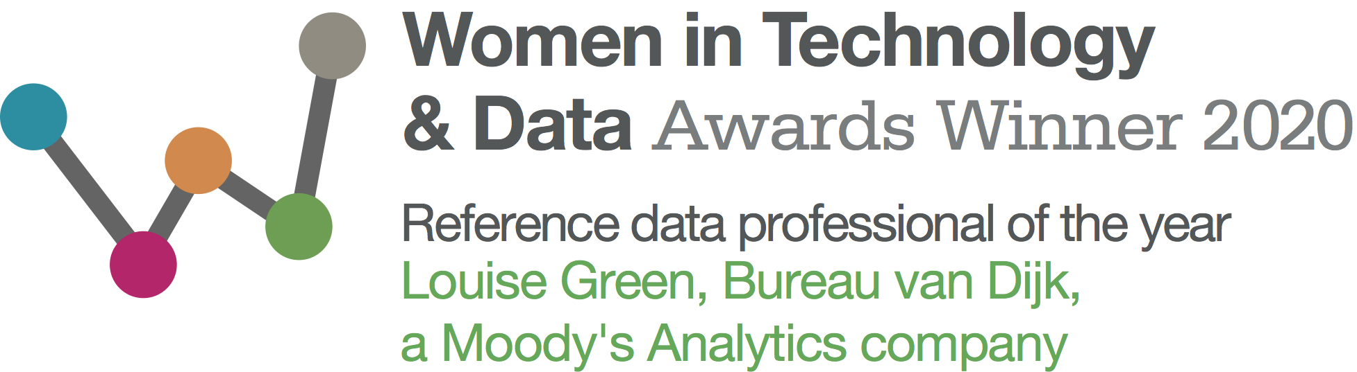Louise Green of Bureau van Dijk Wins Reference Data Professional of the  Year at Women in Technology and Data Awards