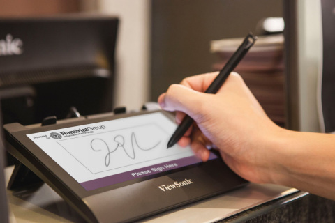 The ViewSonic Electronic Signature & Agreement Solutions (ViewSonic E-SAS), combines hardware and software, as well as substantial consultation on the digitization of business processes. (Photo: Business Wire)
