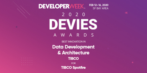 TIBCO Receives 2020 DEVIES Award for Data Development and Architecture (Graphic: Business Wire)