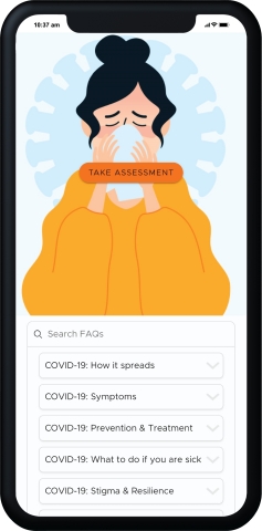 QliqSOFT's COVID-19 Virtual Patient Communication Kit is designed to overcome patient surge and combat the spread of the virus with science-sourced education and remote clinical triage. (Graphic: Business Wire)