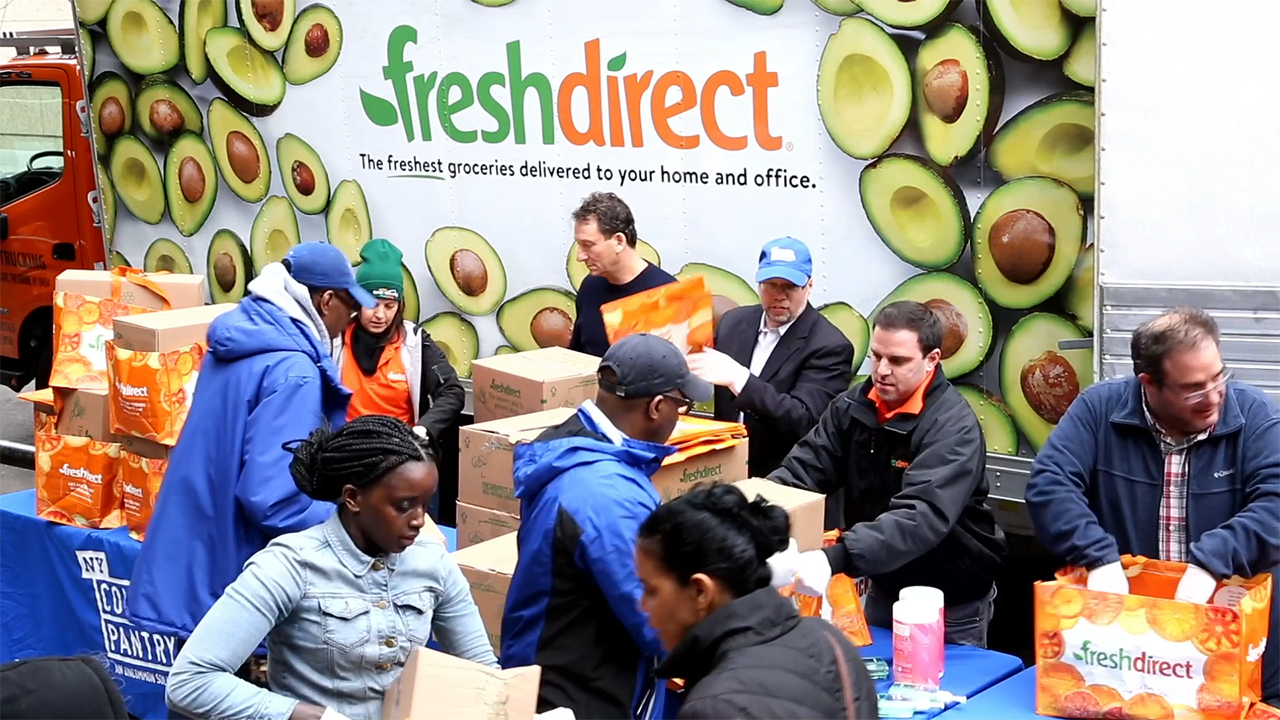 FreshDirect Donates Meals, Deploys Trucks and Volunteers to NY Common Pantry to Keep Its Doors Open