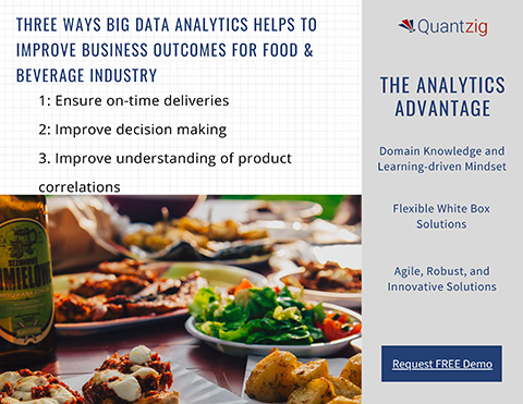 Three Ways Big Data Analytics helps to improve Business outcomes for food & Beverage Industry