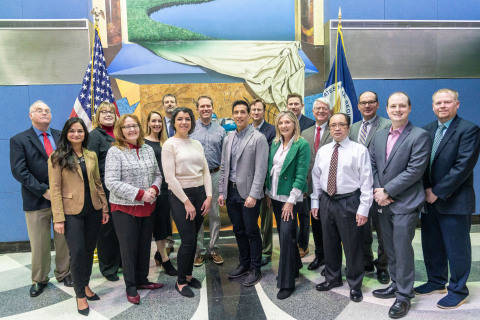 Oklo representatives with the U.S. Nuclear Regulatory Commission staff and the Nuclear Reactor Regulation management team. (Photo: Oklo Inc.)