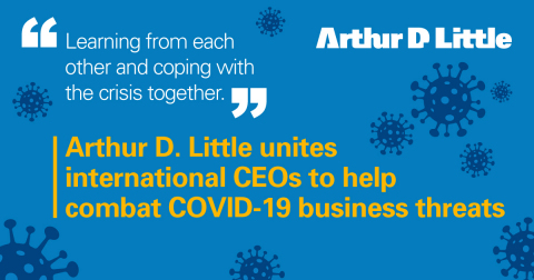 Arthur D. Little has initiated an international platform for CEOs to exchange crisis management experiences while dealing with COVID-19. (Graphic: Business Wire)