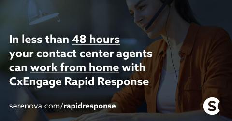 thumbnail Serenova provides a pathway to cloud contact centers that can be implemented in 48 hours or less. (Graphic: Business Wire)