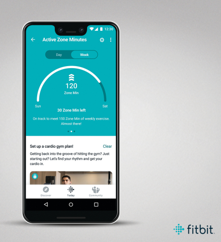 Active Zone Minutes in the Fitbit App (Photo: Business Wire)