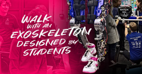 thumbnail Project MARCH is a student team from Delft University of Technology in the Netherlands that is designing and building an exoskeleton- a motorized robotic suit that can be used to help people with spinal cord injuries to stand up and walk again. Curious about what it takes to build an exoskeleton? Watch this engineering team’s journey as they showcase their technology. https://youtu.be/Dcr8gF_XsEg (Graphic: Altium LLC)