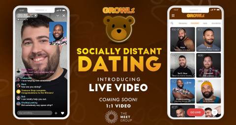 GROWLr To Launch Live Video Dating to Respond to Pandemic (Graphic: Business Wire)