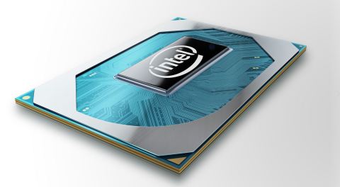A photo shows Intel's new 10th Gen Intel Core H-series processor. Intel Corporation released the new processor family on April 2, 2020. (Credit: Intel Corporation)