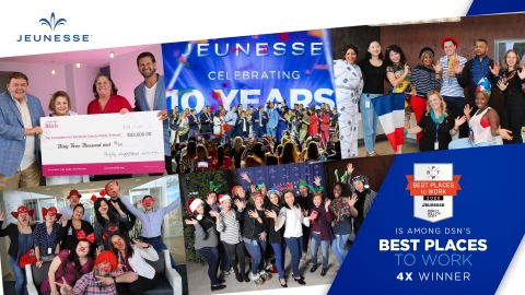Jeunesse was honored for the fourth time for creating an engaging workplace. (Photo: Business Wire)