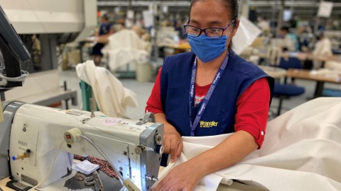Kontoor Brands is producing patient and disposable isolation gowns at its owned and operated facilities in response to the COVID-19 pandemic. (Photo: Business Wire)