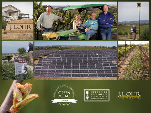 J. Lohr Vineyards & Wines Wins 2020 Green Medal Leader Award (Photo: Business Wire)