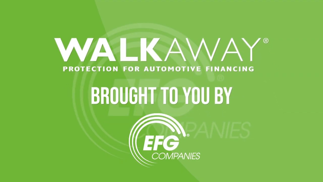 EFG Companies WALKAWAY automotive debt-protection product gives consumers the freedom to walk away from negative equity and can boost retail automotive unit sales.