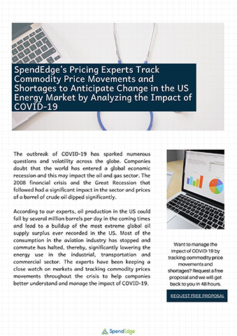 SpendEdge’s Pricing Experts Track Commodity Price Movements and Shortages to Anticipate Change in the US Energy Market by Analyzing the Impact of COVID-19.