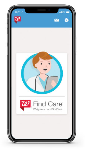 Walgreens today announced the expansion of the Walgreens Find Care™ platform to include new features and telehealth service providers, connecting patients and customers with more options to get convenient and affordable access to care from their computers and mobile devices. (Photo: Business Wire)