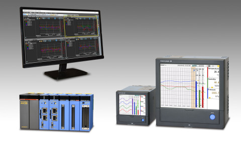 (top) GA10 display (bottom left to right) e-RT3 Plus and GX/GP (Graphic:Yokogawa Electric Corporation)