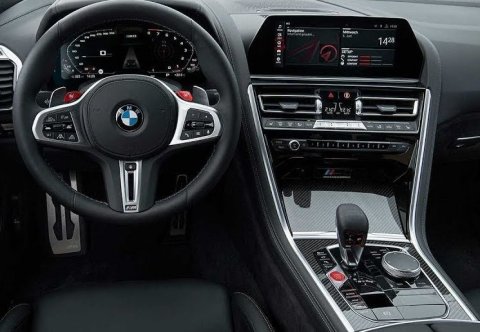 BMW M8 Cockpit and Dashboard Layout (Photo: Business Wire)