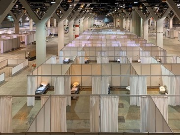 McCormick Place Convention Center Alternate Care Facility (ACF) for novel coronavirus (COVID-19) (Photo: Business Wire)