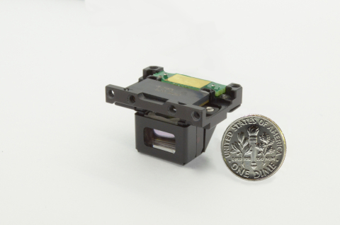 CP's WFOV, high brightness 1080p optical engine reference design that fits into a volume under 3 cubic centimeters (3cc) enables faster development path for next-gen AR devices. (Photo: Business Wire)