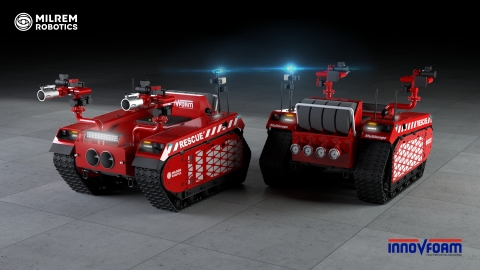 Milrem Robotics e InnoVfoam sviluppano robot vigili del fuoco