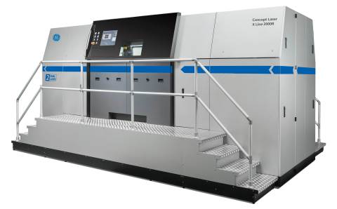 Protolabs will further expand its additive manufacturing production capabilities with the GE Additive Concept Laser X Line 2000R, the world’s largest powder-bed metal additive system. (Photo: GE Additive)