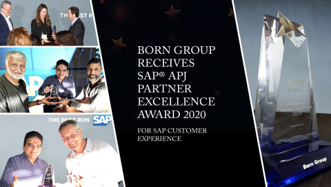 BORN Group獲得2020年SAP客戶體驗類SAP®亞太和日本合作夥伴卓越獎（照片：美國商業資訊）