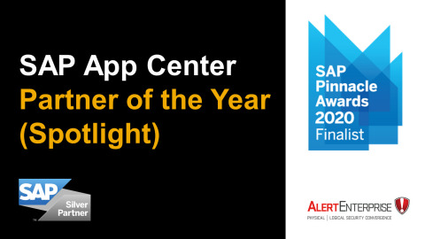 thumbnail AlertEnterprise Named a Finalist for 2020 SAP® Pinnacle Award in SAP App Center Partner of the Year (Spotlight) Category (Graphic: Business Wire)
